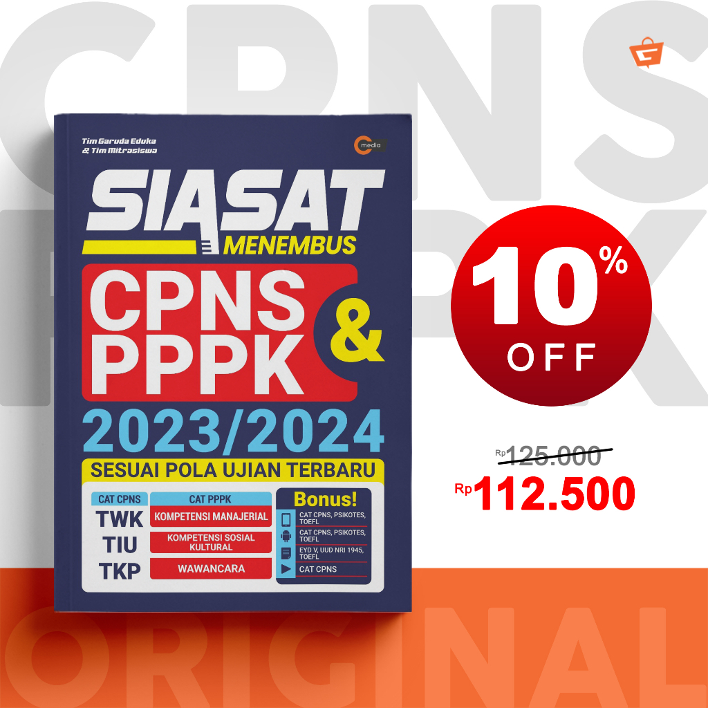 Jual SIASAT MENEMBUS CPNS & PPPK 2023/2024 - Tim Garuda Eduka & Tim ...