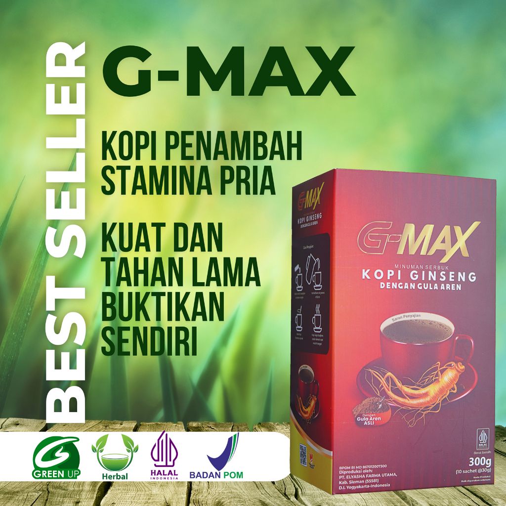 Jual Gratis Ongkir G Max Coffe Kopi Stamina Herbal Bpom Halal Kopi Penambah Vitalitas Pria