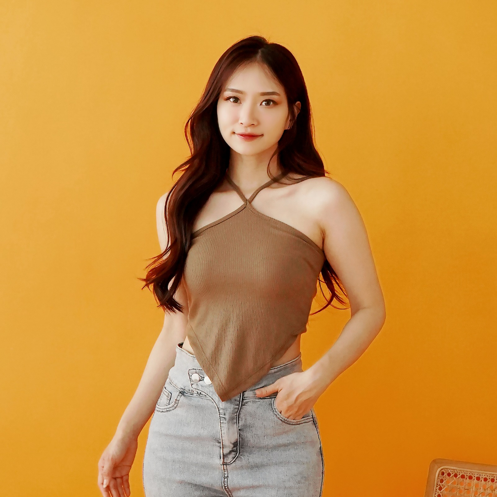 Audire 染込ん Diamond knit tops