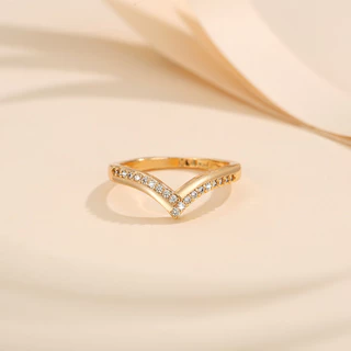 Lanme Jewelry Cincin Anti Karat Berlian Fuji Titanium Lapis Emas Kristal Perhiasan Fashion Wanita Rings Y105