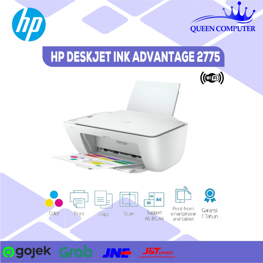 Jual Printer Hp Deskjet Ink Advantage 2775 All In One Print Scan Copy Wifi Shopee Indonesia 8390