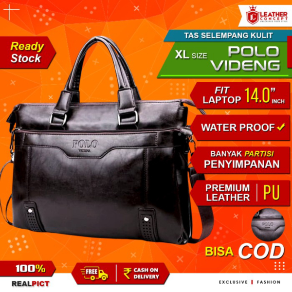 Jual Jual Tas Kerja Pria -Tas Kantor Pria -Tas Selempang Kulit POLO