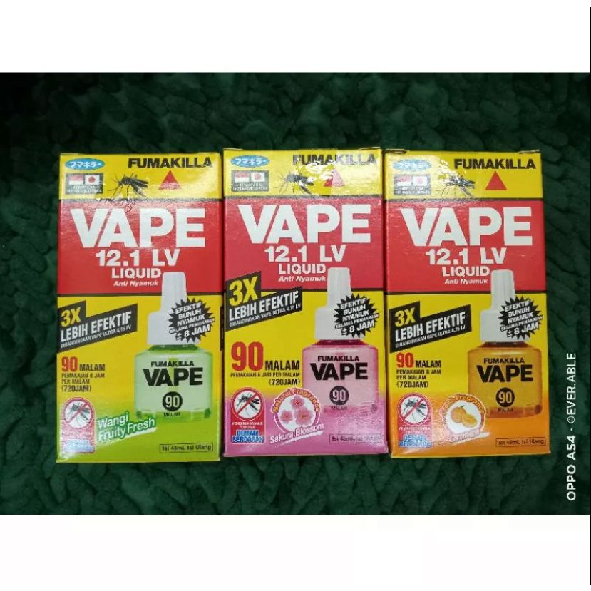 Jual Obat Nyamuk Vape Fumakilla Liquid Refill Vape 90 Malam Vape Fumakilla Shopee Indonesia 7972