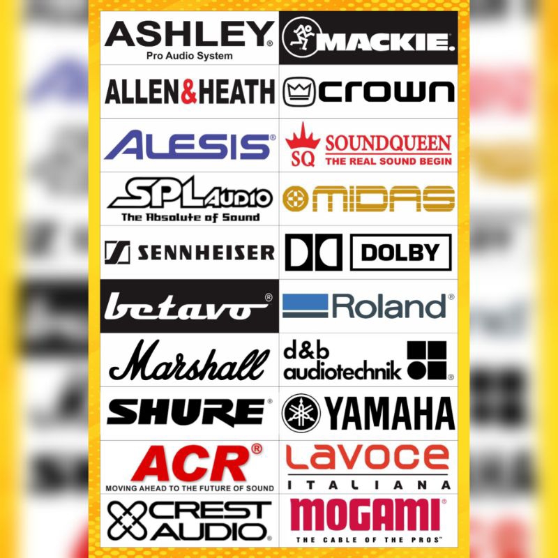 Jual Stiker Sound System - RDW ASHLEY SPL AUDIO CROWN MIDAS Ukuran 15cm ...