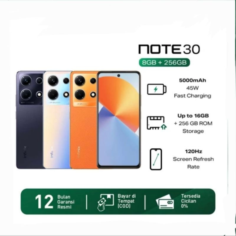 Jual Infinix Note 30 8/256 - Garansi Resmi | Shopee Indonesia