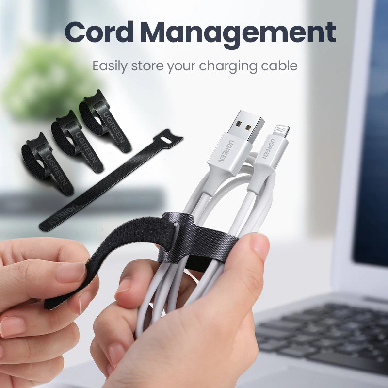 Jual UGREEN ORIGINAL Velcro Cable Ties Pengikat Klip Kabel Charger