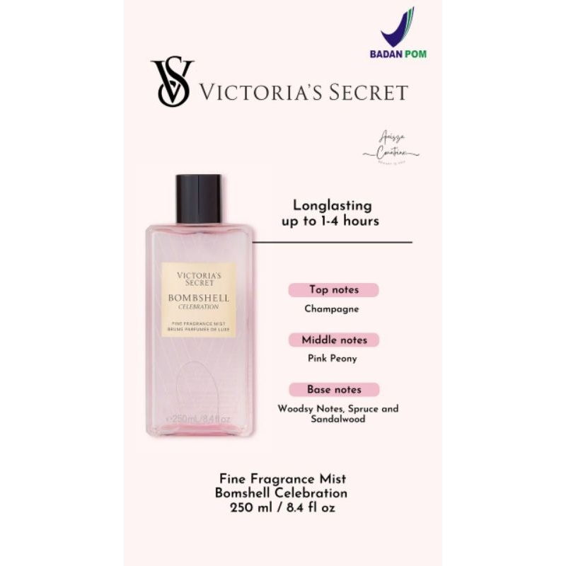 Jual SALE Victoria Secret series Prestige Mist 250ML Bombshell/ Angel ...