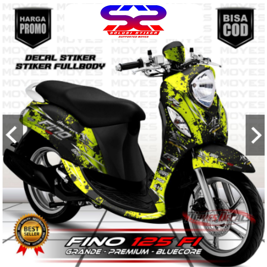 Jual Stiker Decal Yamaha Fino 125 Fi Motif Racing Keren Decal Fino