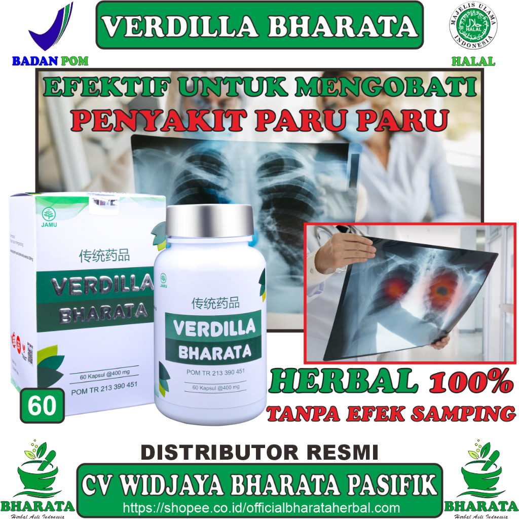 Jual Obat Paru Paru TBC Infeksi Paru Ampuh VERDILLA BHARATA - Obat ...