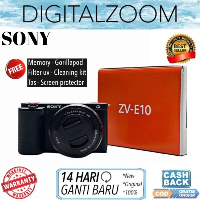 Jual Sony Alpha ZV-E10 kit 16-50mm Mirrorless Camera - Sony ZVE10 / ZV ...