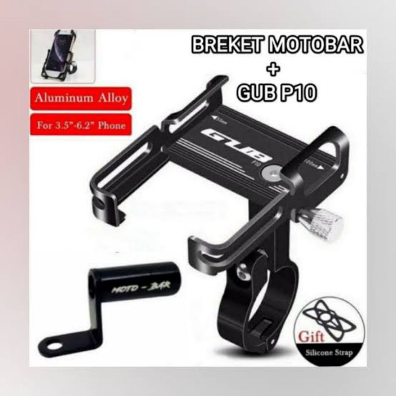 Jual Holder Hp Original Gub P Dan Breket Motobar Pnp Nmax Aerox Vario Scoopy Beat Dll Shopee