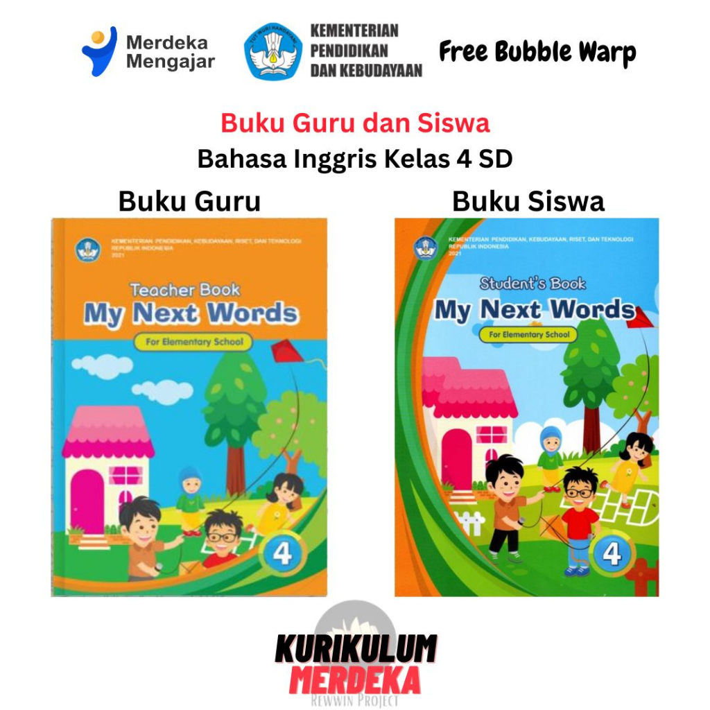 Jual Buku GURU Dan SISWA Bahasa INGGRIS Kelas 4 SD Kurikulum Merdeka ...