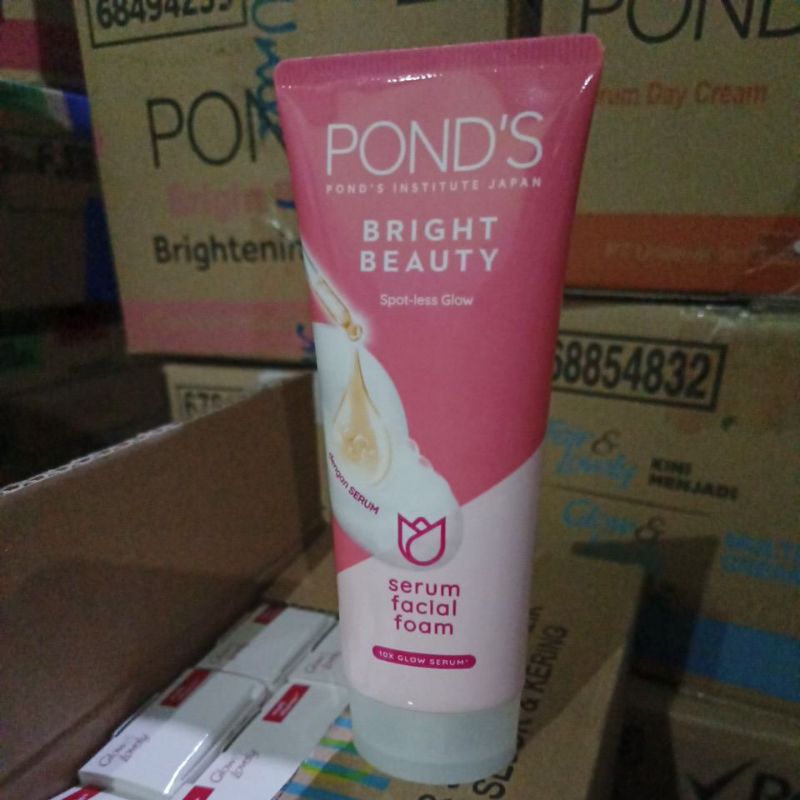 Jual Ponds Bright Beauty Facial Foam 100g ( Exp 08/04/26) | Shopee ...