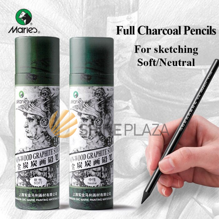 EVNEED Woodless Pencil Set,12 Pcs Non-wood Graphite