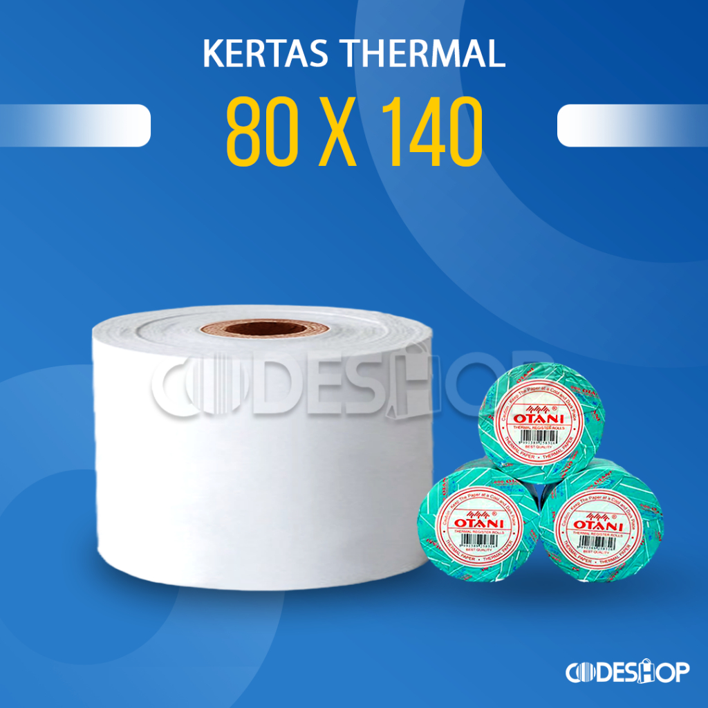 Jual Kertas Struk Thermal Otani X Mm Cetak Struk Hitam Retail