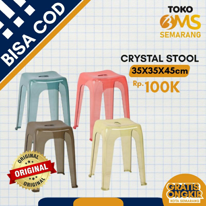 Jual Olymplast Kursi Bangku Crystal Cristal Kristal Stool Kursi Baso