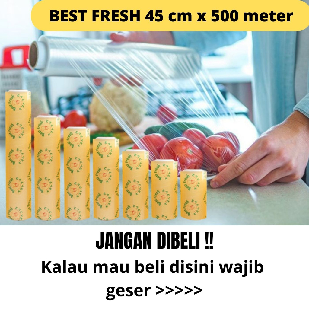 Jual Plastik wrap makanan best fresh 45 cm x 500 meter / Paling murah ...