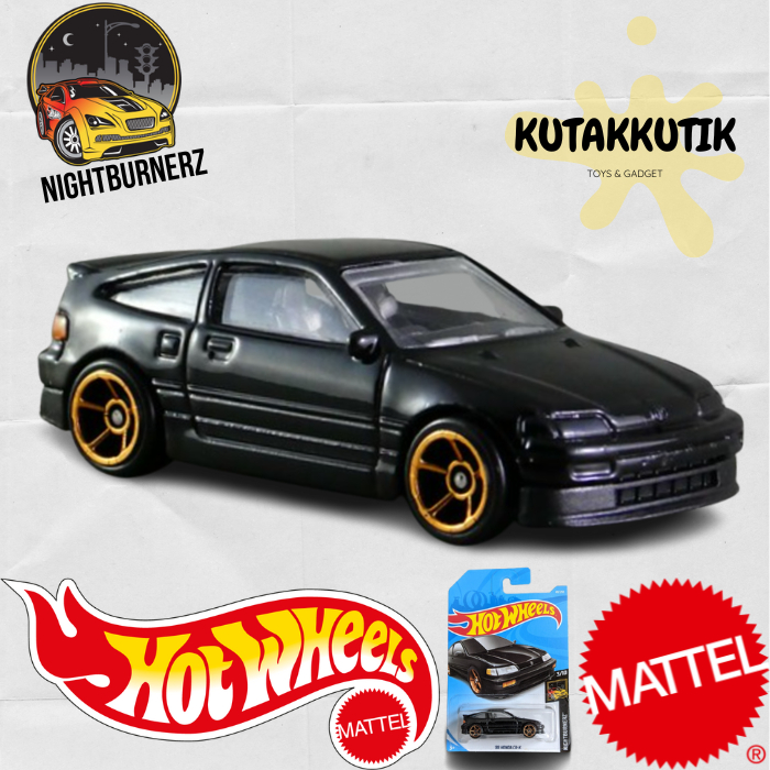 Jual Hot Wheels Mobil Honda Crx Cr X Hitam Nightburnerz Shopee Indonesia