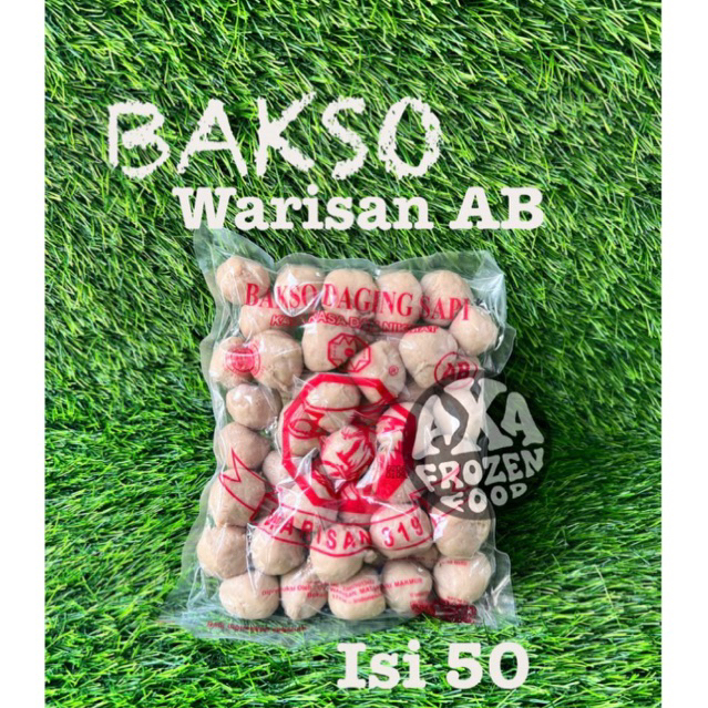 Jual Bakso Sapi Warisan Ab Isi 50 Pcs Shopee Indonesia