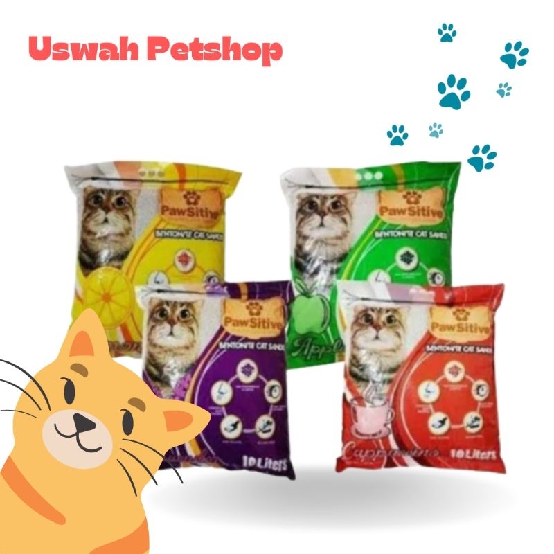 Jual Pasir Pawsitive Liter Pasir Kucing Gumpal Wangi Aroma Random