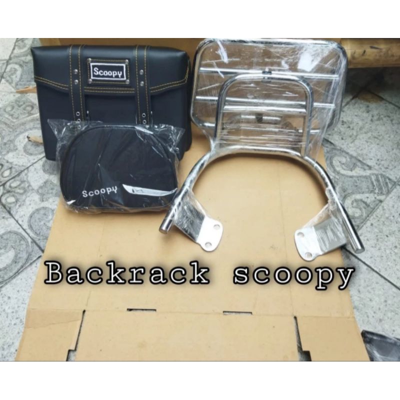 Jual Brackrack/ back rack sandaran atau behel honda scoopy universal ...