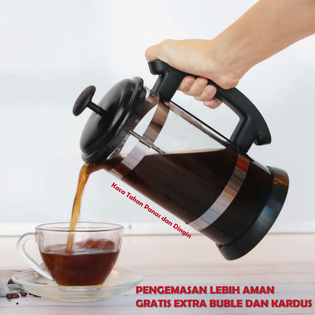 Jual Teko Kopi Panas Dan Dingin 1 Liter French Press Coffee Maker