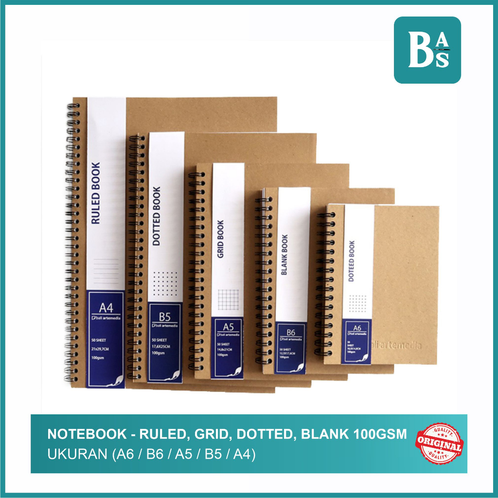 Jual Notebook Ketebalan 100gsm , 50 Lembar Tersedia 4 Pilihan Dengan 4 ...