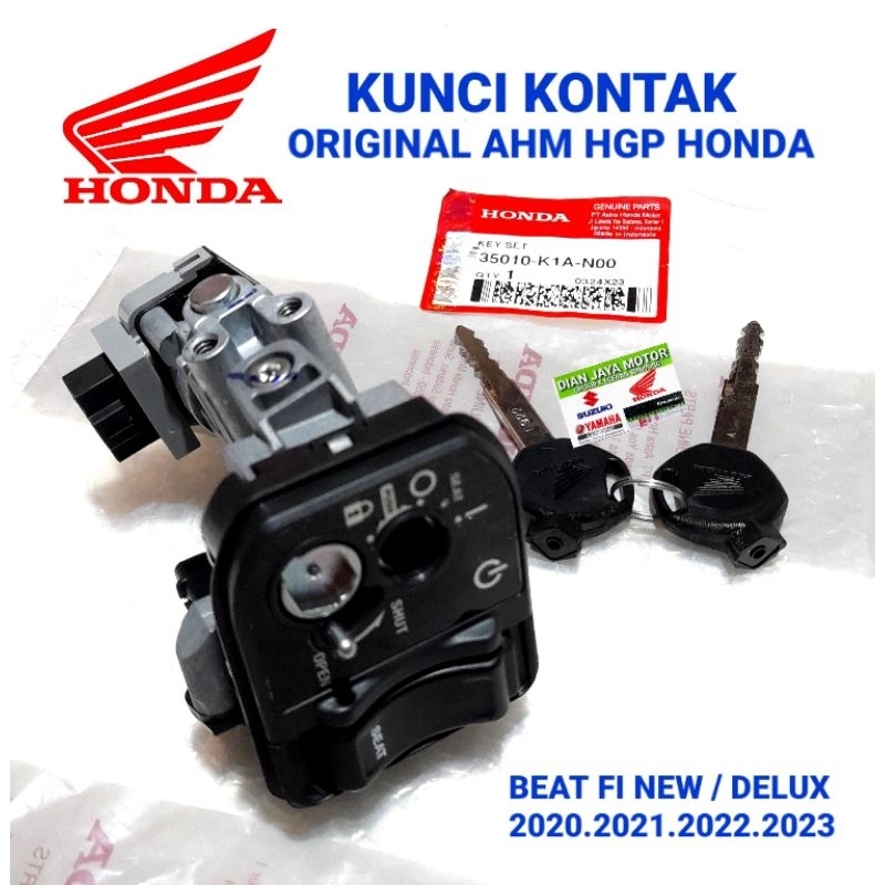 Jual KUNCI KONTAK HONDA BEAT NEW BEAT DELUX K1A AHM HGP HONDA ORIGINAL ...