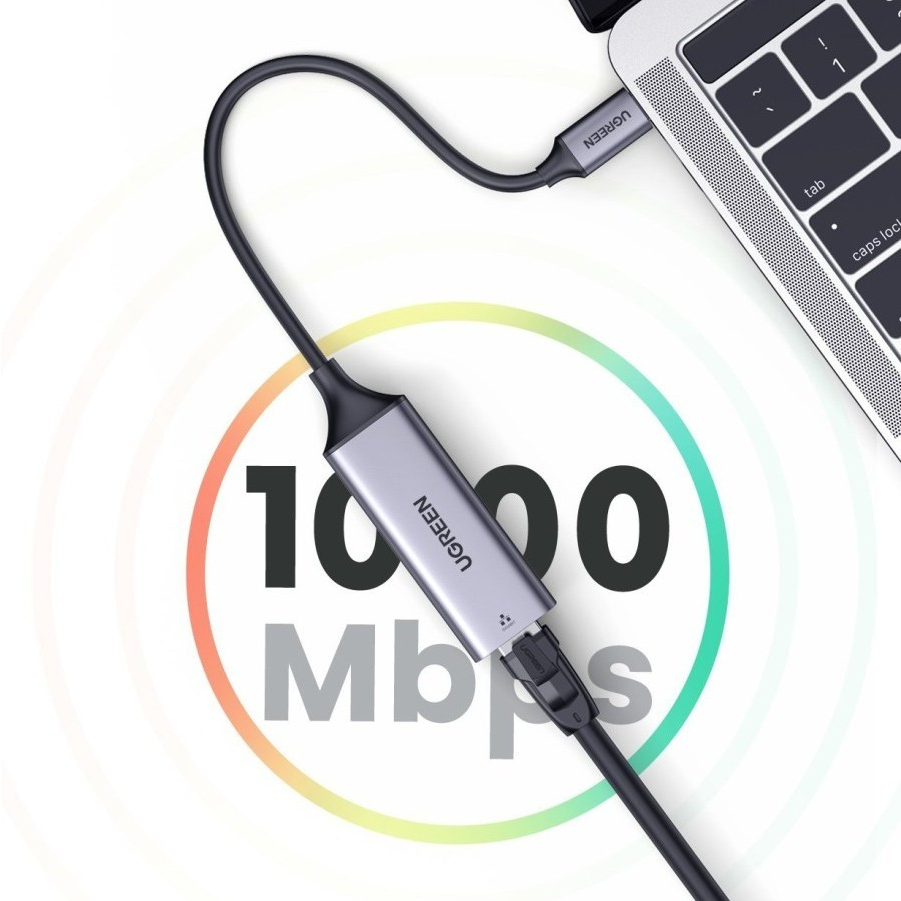 Jual UGREEN ORIGINAL Ethernet Adapter USB Type C to RJ45 LAN up to 1000 ...