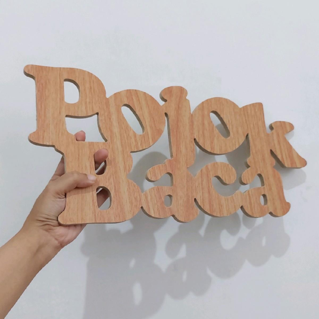 Jual Dekorasi Gantungan Aesthetic Tulisan POJOK BACA Ukir | Shopee