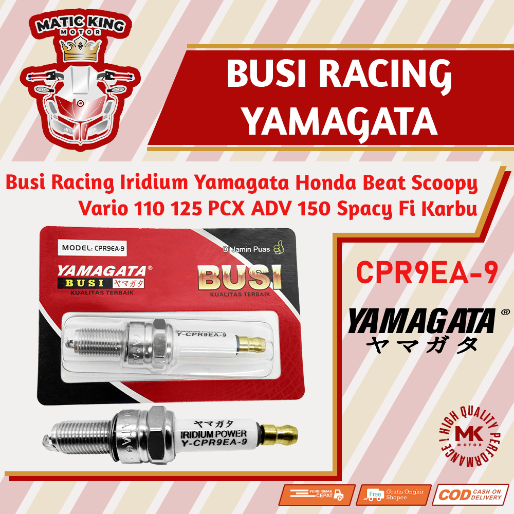 Jual Busi Spark Racing Honda Beat Vario Scoopy Pcx Genio Deluxe Verza Cb Cbr Adv Karbu Fi Esp