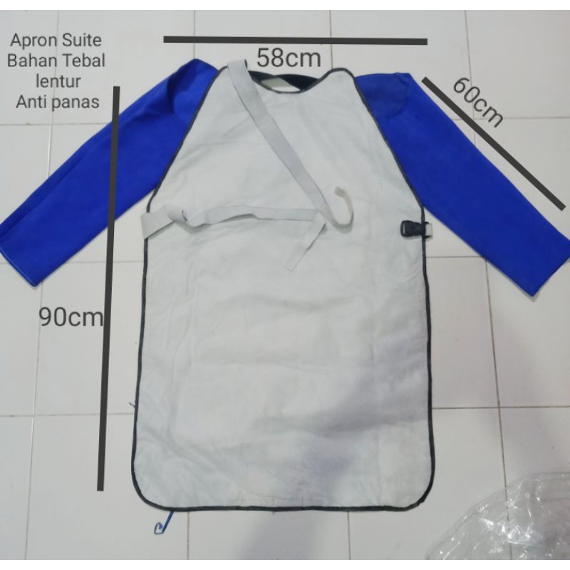 Jual Apron Las Celemek Safety Welding Anti Panas Kulit Original Shopee Indonesia