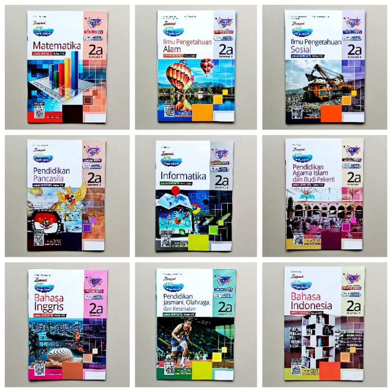 Jual BUKU LKS ZAMRUT MODUL PENGAYAAN SMP KELAS 8 MATEMATIKA IPA IPS ...