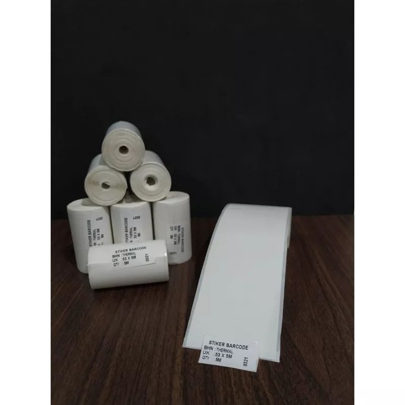 Jual LABEL STICKER THERMAL 58 MM x 5 METER CONTINUOUS - Ada gap mudah ...