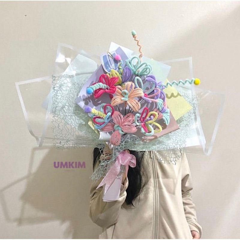 Jual Sopia Bouquet Pipe Cleaner Flowers (Light) | Shopee Indonesia