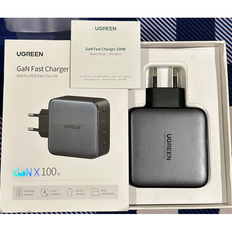 Jual Ugreen Adaptor Kepala Charger Gan Pd Type C Fast Charging W Port Shopee Indonesia