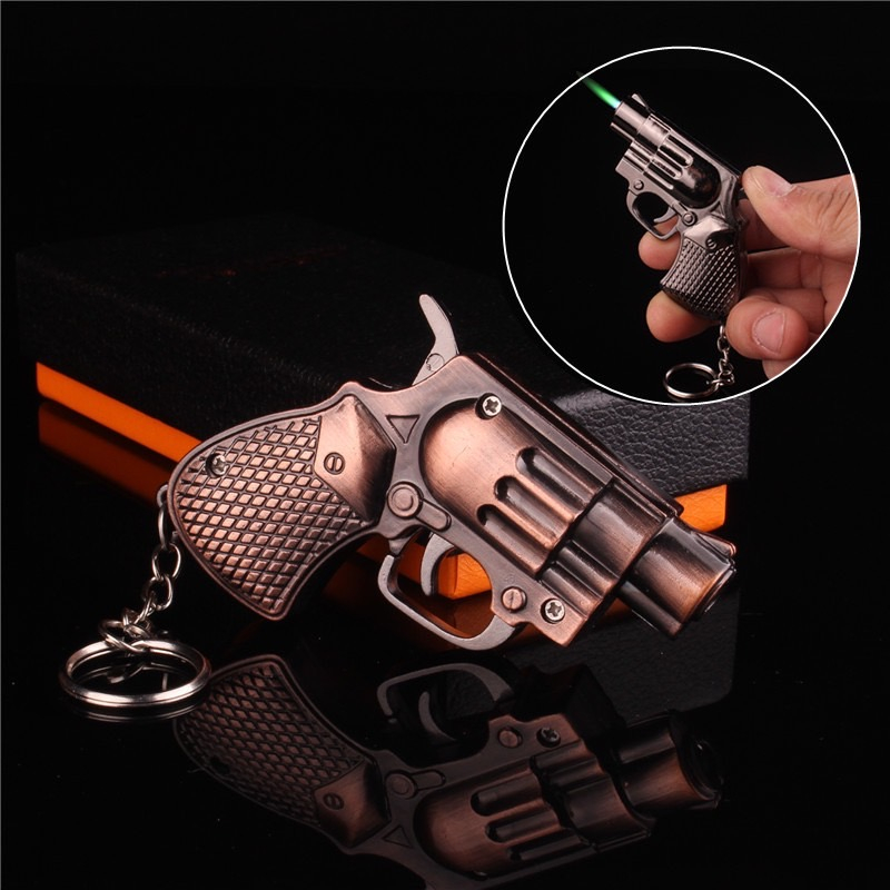 Jual Mancis Korek Api Gantungan Kunci Model Pistol Mini Revolver Unik ...