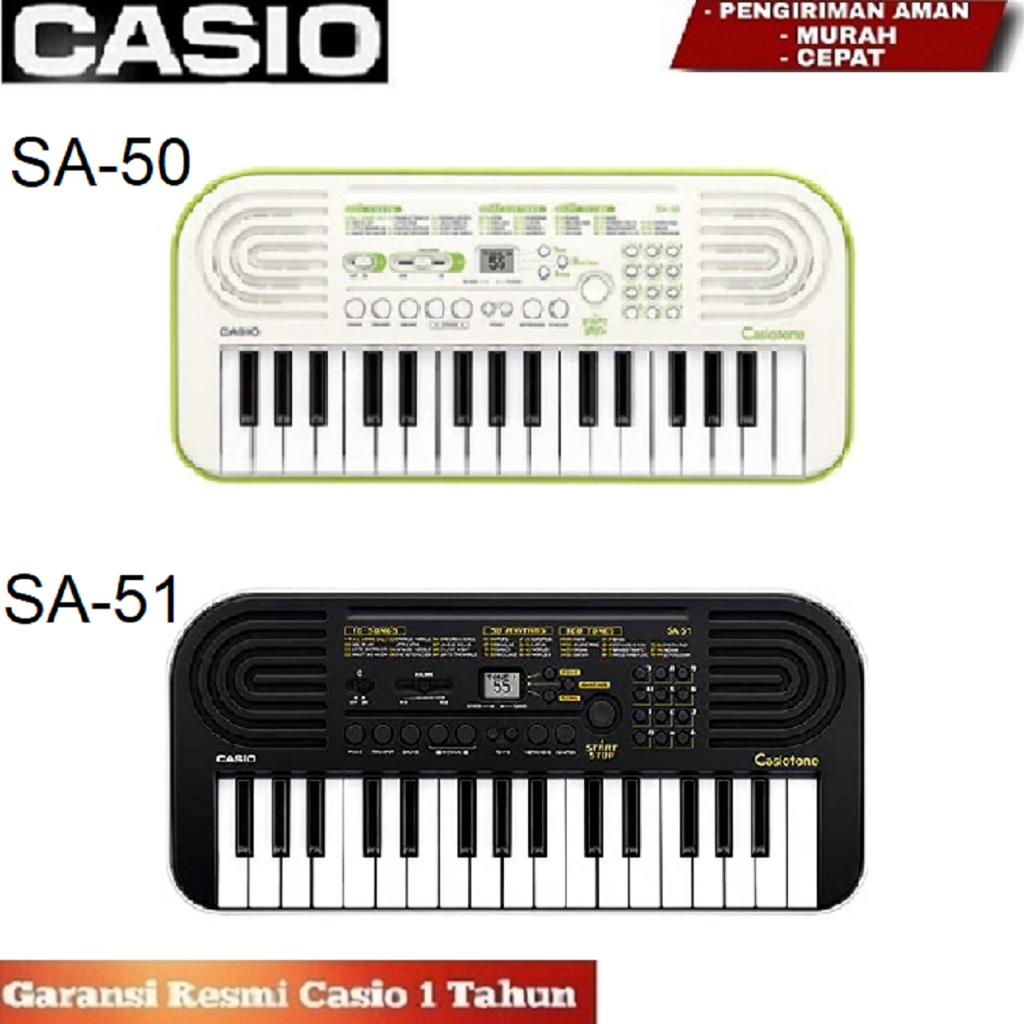 Jual KEYBOARD CASIO SA50/SA51 VOICE PHOLYPHONIC GARANSI 1 TAHUN ...