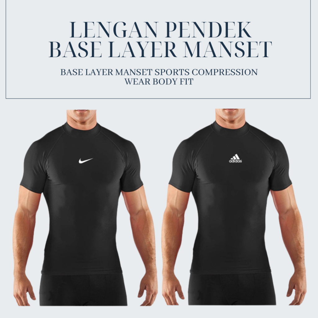 Jual Lengan Pendek Base Layer Manset Pendek Sports Compression Wear