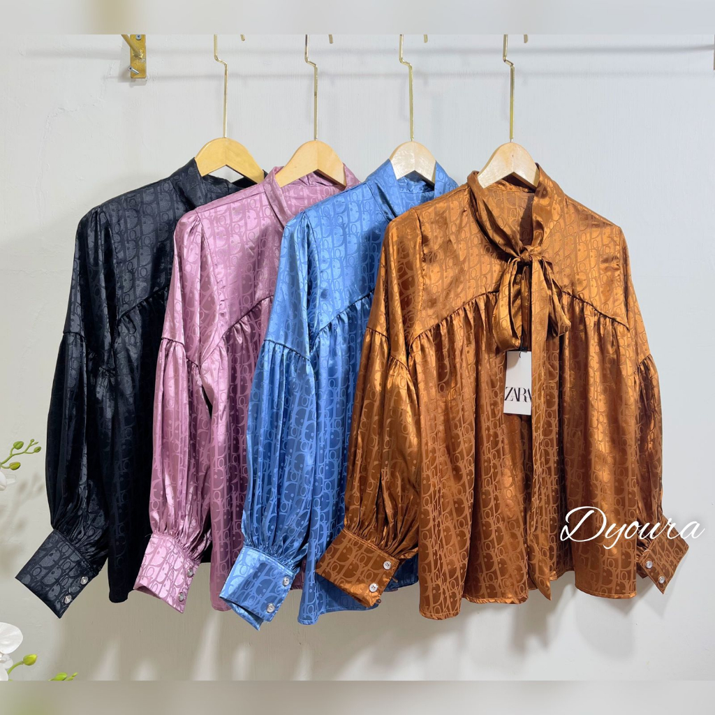 Jual Kemeja branded premium satin kemeja satin / kemeja satin silk