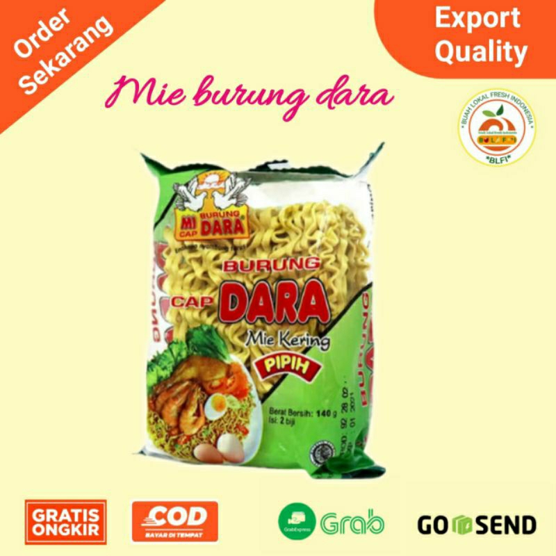 Jual Mie Burung Dara Satu Bungkus Isi 2 140gr Shopee Indonesia