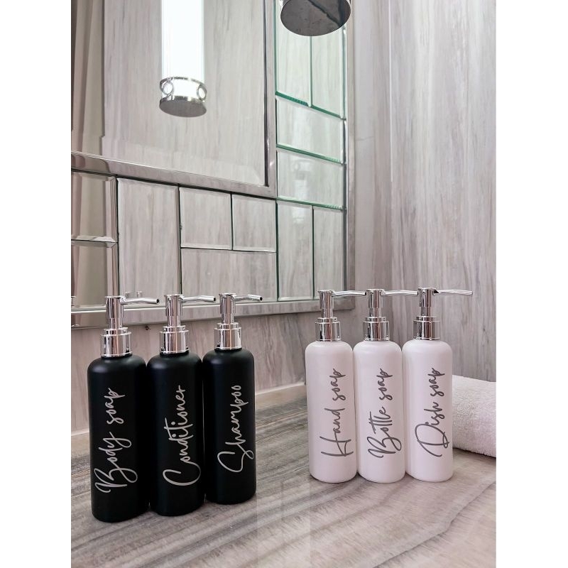 Jual ( LONG PIPE ) botol DOFF 250ML HITAM PUTIH SILVER EDITION LONG ...