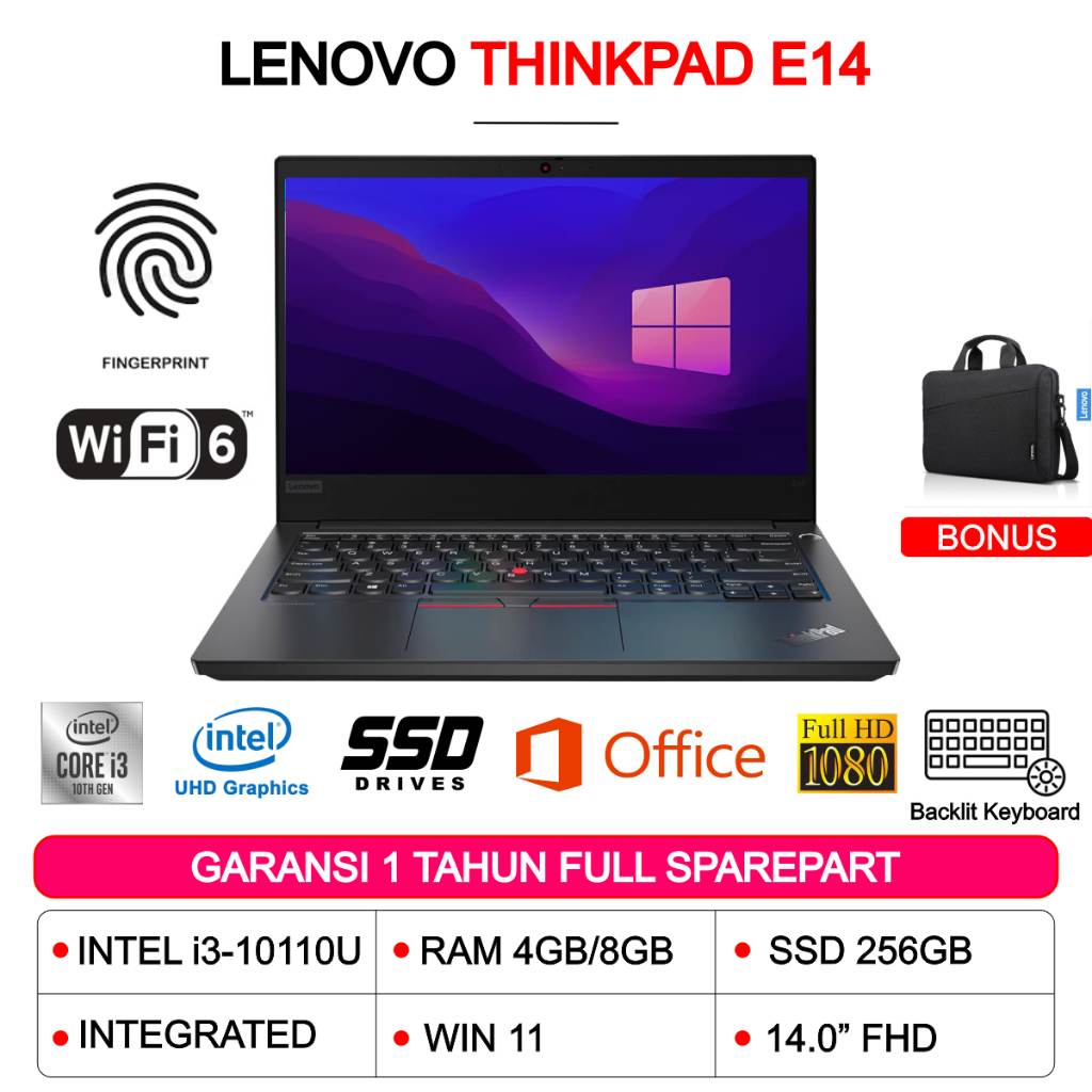 Intel Core Notebook Lenovo Thinkpad E14 Lenovo Thinkpad E14 Intel