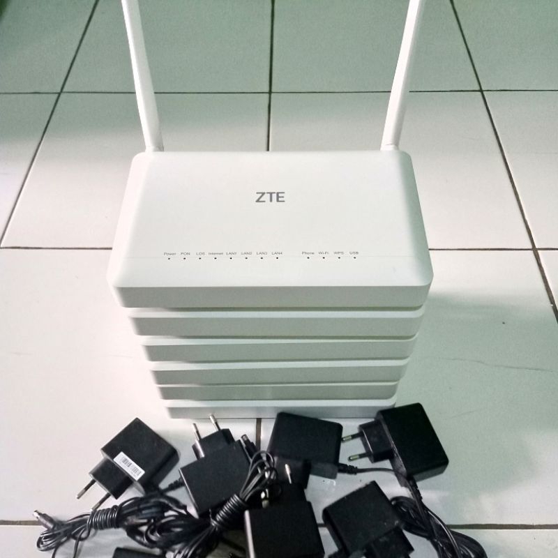 Jual Router ZTE GPON ONT ZXHN f670L V3 dual band port hijau Shopee Indonesia