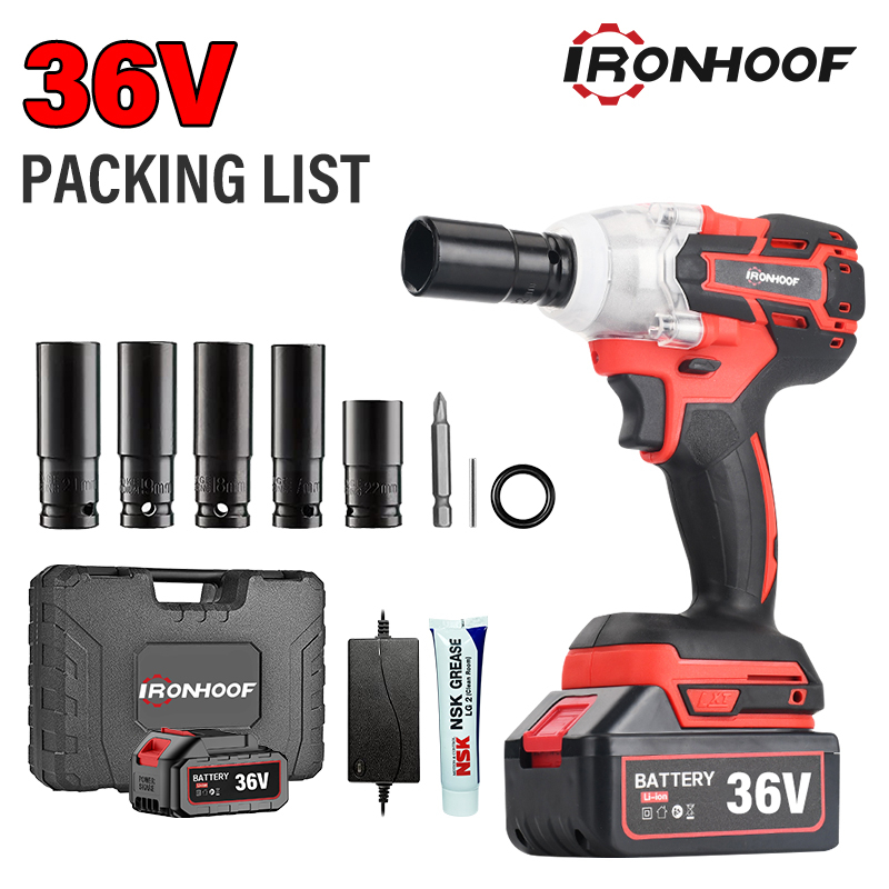 Jual Ironhoof Impact Baterai Impact Wrench Mesin Bor Cordless Pembuka