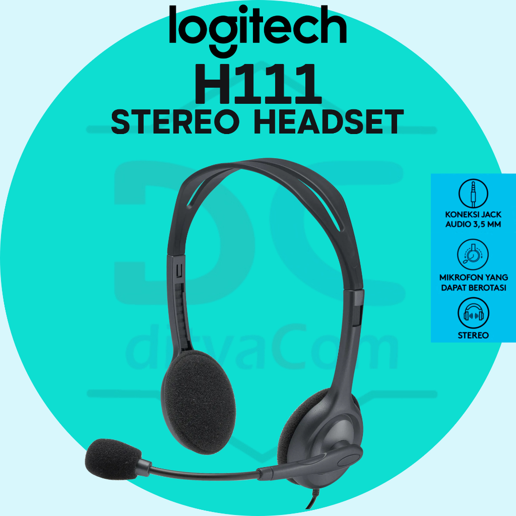 Jual Logitech H111 Stereo Headset Garansi Resmi Shopee Indonesia 6643