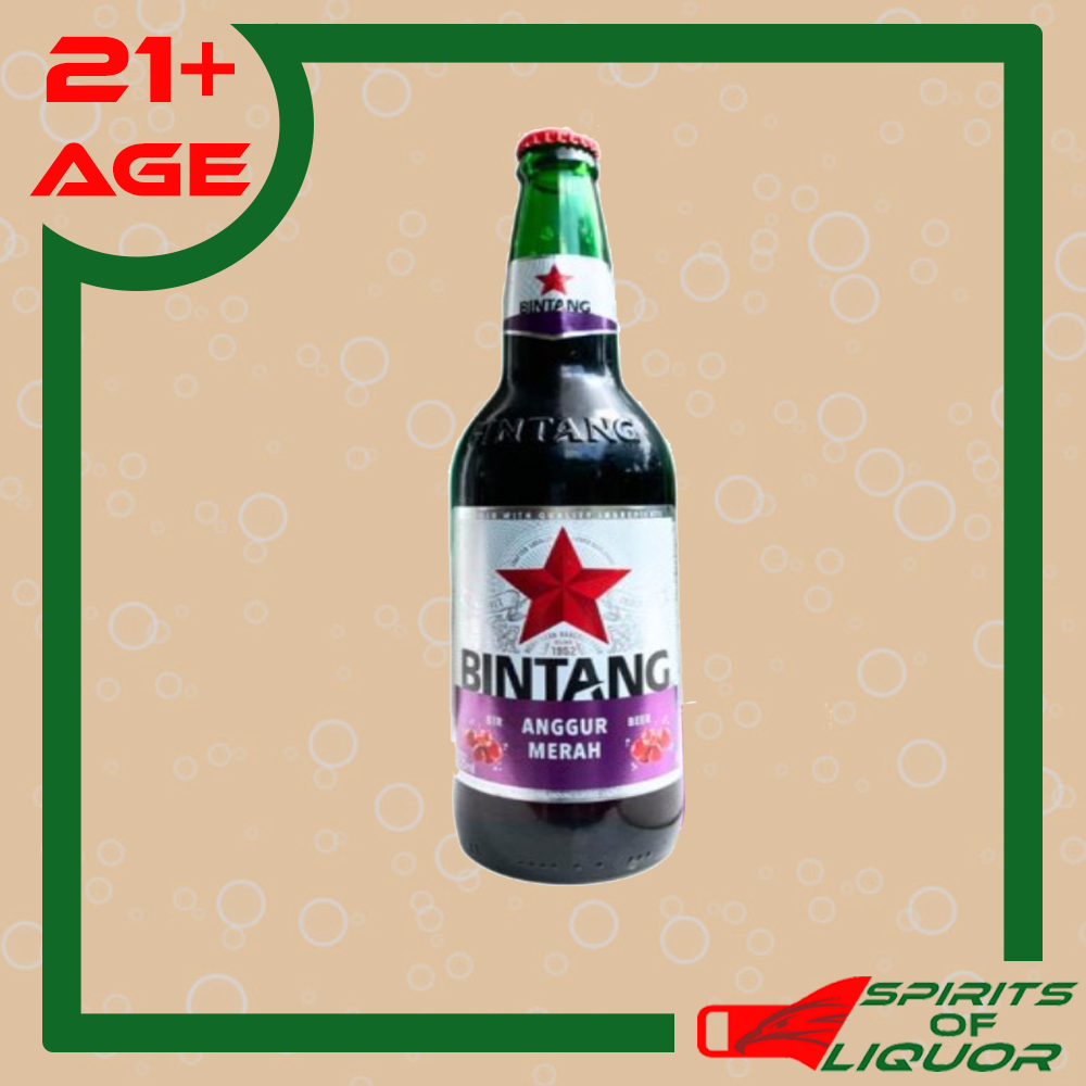 Jual Bintang Anggur Merah Pint 620ml (1 Dus Isi 12 Botol) | Shopee ...