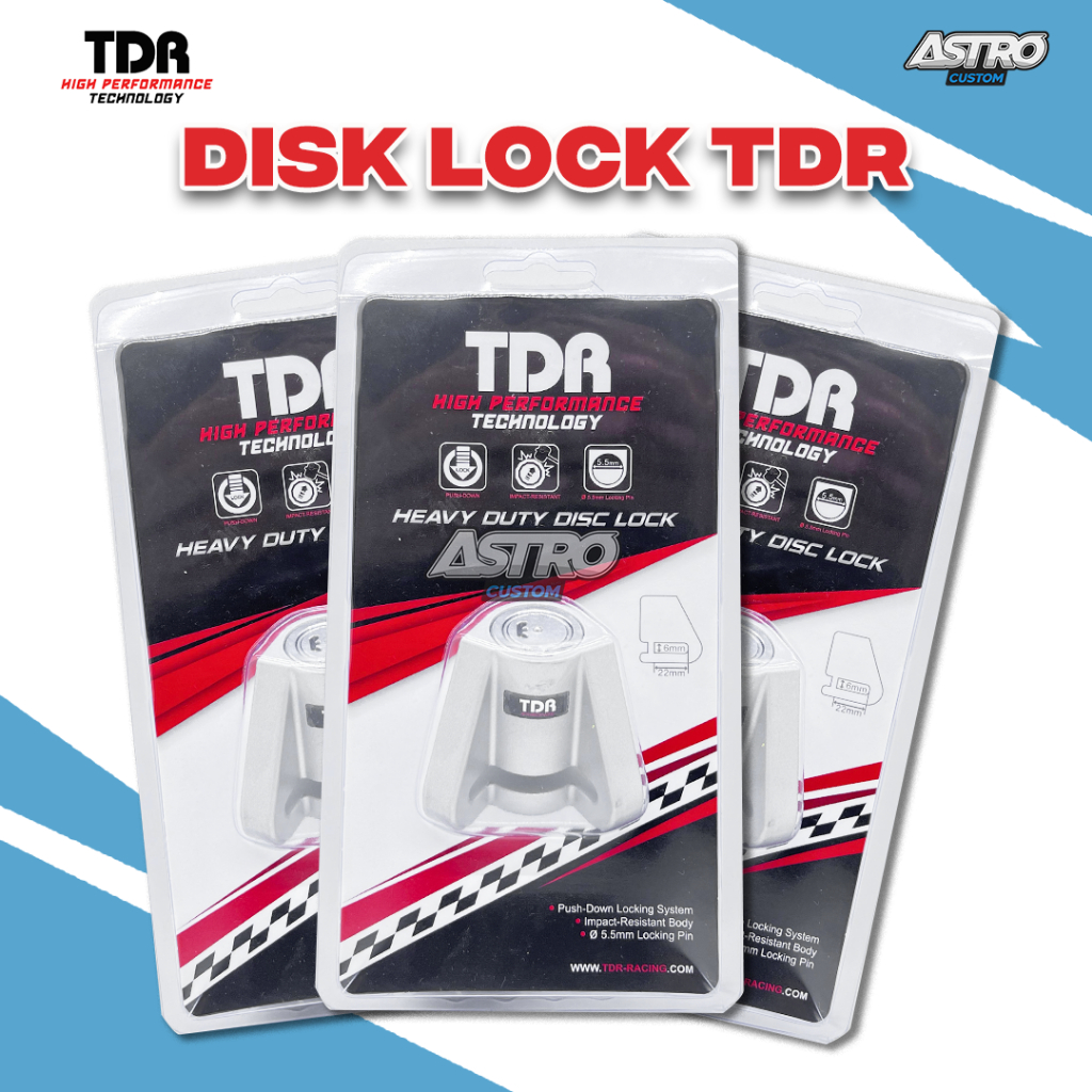 Jual Disk Lock TDR Gembok Motor Kunci Cakram Plug N Play Universal ...
