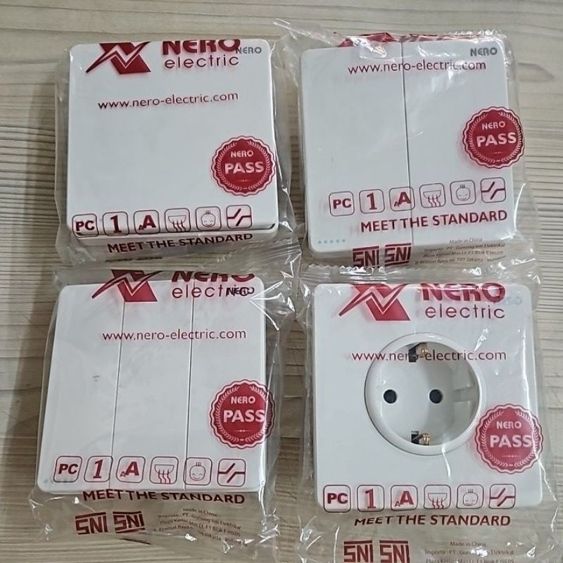 Jual Nero CASA X2 White Saklar Engkel Seri Triple Stop Kontak Putih ...