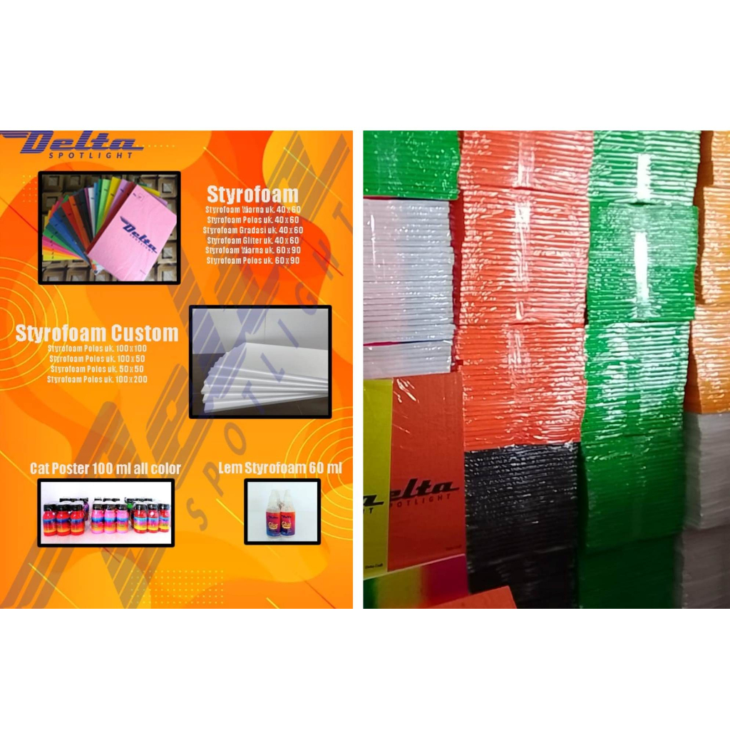 Jual Sterofoam Warna Warni Gabus Styrofoam Warnawarni Shopee